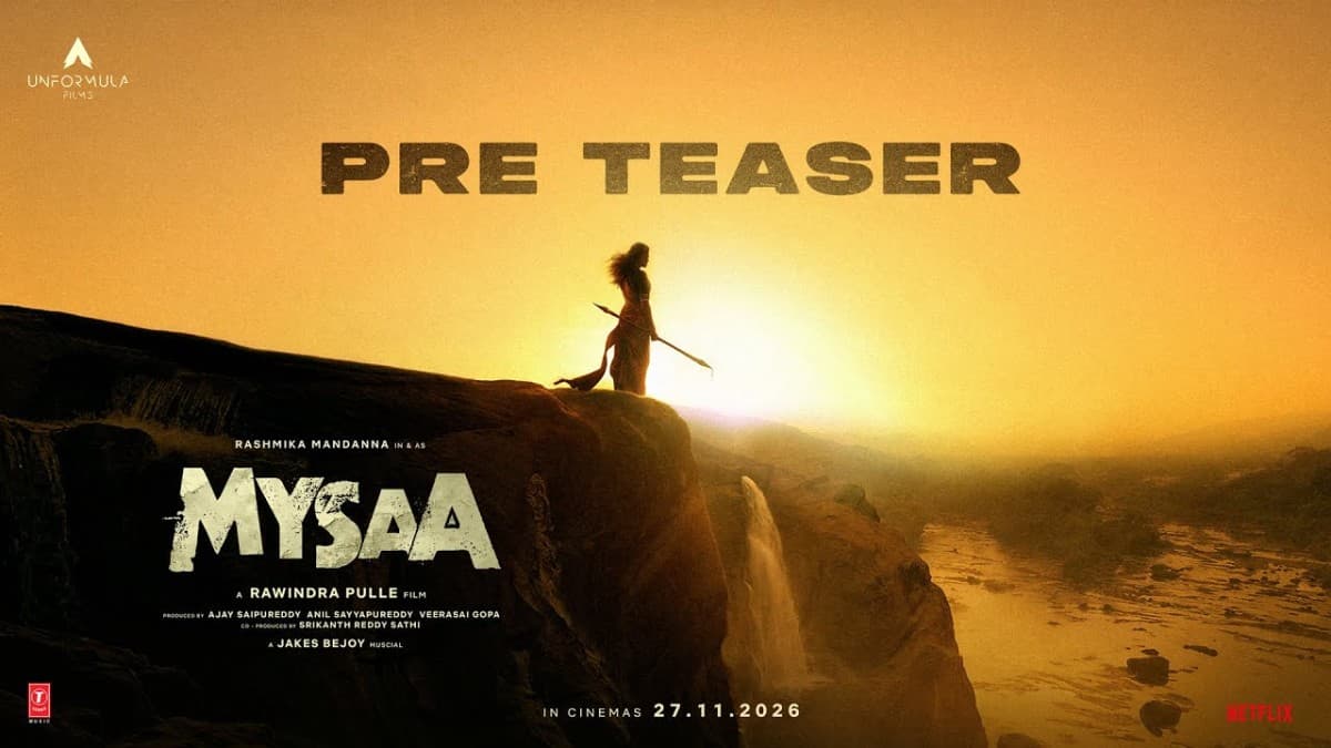 Rashmika Mandanna in her action avatar from Mysaa ahead of the September 20 teaser release