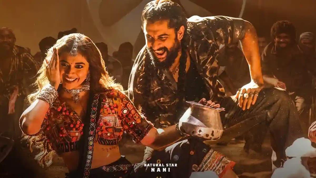 Nani and Keerthy Suresh in Yeshanagula song from The Paradise